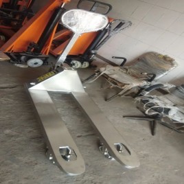 Stainless Steel Pallet Handling Trolley for Tight Spaces