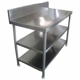 STAINLESS STEEL Polished SS Working Table, For Restaurant