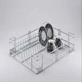 Stainless Steel Rectangular Cup And Saucer Basket