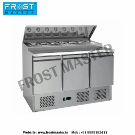 Stainless Steel Rectangular FROST MASTER PIZZA MAKELINE REFRIGERATOR, For Commercial Use, Size: 6 Feet