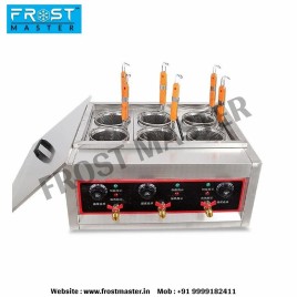 Stainless Steel Round Frost Master Pasta Boiler 6 Compartment, Size: 210x190x130mm