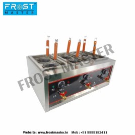 Stainless Steel Round Frost Master Pasta Boiler 6 Compartment, Size: 210x190x130mm