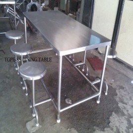 STAINLESS STEEL SS Dinning Table, For Canteen Purpose