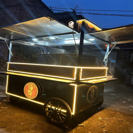 Stainless Steel Ss Food Cart And Stall,Food Cart, Load Capacity: 500 kg