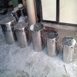 StainleSS Steel SS Storage Container, For pharma, Capacity: 50ML To 5000 ML