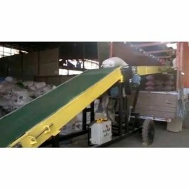 Stainless Steel Truck Loading Conveyor, Capacity: 200-300 Kg Per Hour