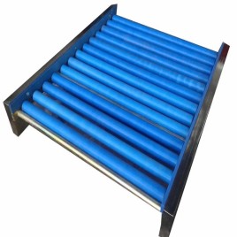 Steel 6 Feet Packaging Roller Conveyors, Roller Diameter: 50 Mm