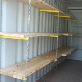 Steel And Wood Multi Store Container