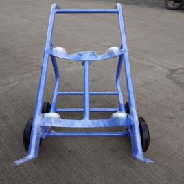 Steel DRUM HANDLER WITH FOUR WHEELERS, For Material Handling