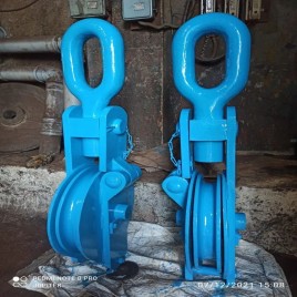 Steel Hook Type Pulley, Size/Capacity: 1ton-15 Ton