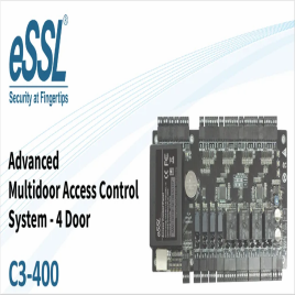 Swipe Card Reader Access Control Machine Essl C3 400, TCP/IP, Black