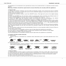 Table Top Induction Hob