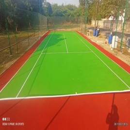 Teak Wood Blue Sports Vinyl Floorings