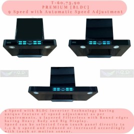 Tempered Glass Electric Chimney