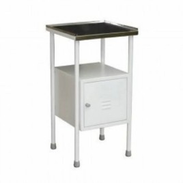 TGPE Grey Hospital Bedside Table, Standard