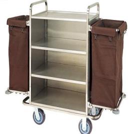 Thomson & Thomsons Stainless Steel Commercial SS Housekeeping Trolley, For Hospitals, Size/Dimension: 48""X22""X34""
