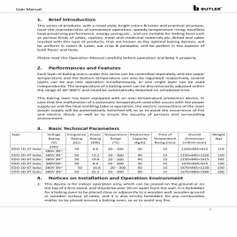 Three Deck Electric Oven - 9 Trays