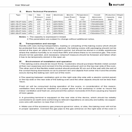 Three Deck Gas Oven - 6 Trays