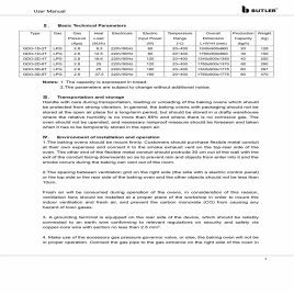Three Deck Gas Oven - 6 Trays