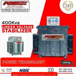 Three Phase 400 KVA Linear Servo Controls Voltage Stabilizer, For Industrial