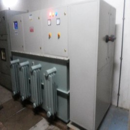 Three Phase Oil Cooled Servo Voltage Stabilizer, For Industrial
