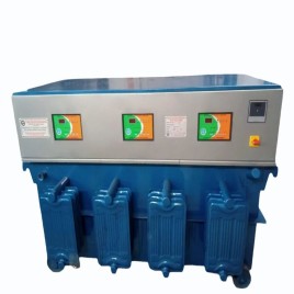 Three Phase Oil Cooled Servo Voltage Stabilizer, For Industrial