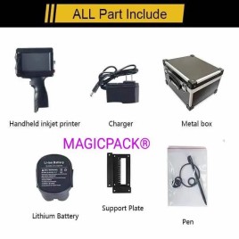 TIJ HANDHELD INKJET CODER MACHINE(WITH CATRIDGE) 1/2 inch, Black & White