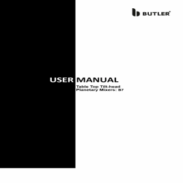 Tilt Head Planetary Mixer - 7.5 litres Bowl