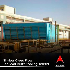 Timber Cross Flow Induced Draft Cooling Towers, Cooling Capacity (Ton of Refrigeration): 100 TR