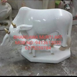 Traditional Hindu Gau mata marble murti