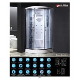 Transparent Acrylic Colston Steam Room, Fully Automatic, Shape: D-shaped
