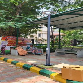 Tubular Street Light Poles, Length: 3 mtr