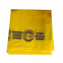 Tuffpaulin PVC Coated Elysian Tarpaulin 6x6mtr 170 GSM Yellow, For camp and construcion, Size: 20ft x 20ft