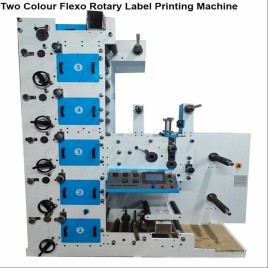 Two Colour Flexo Rotary Label Printing Machine