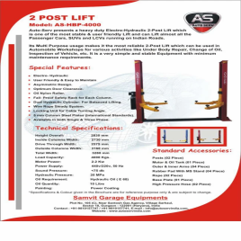 Two Post Car Lift, 5 Tons