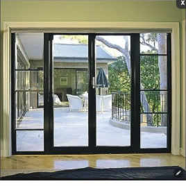 Ultra IN-EX 5 mm Black UPVC Sliding Door