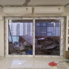 Ultra IN-EX 8 mm 2 Track Sliding UPVC Window, 4x3 Feet