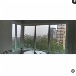 Ultra IN-EX Modern UPVC Glass Sliding Window, 3.5x2.5 Feet, Glass Thickness: 7 mm