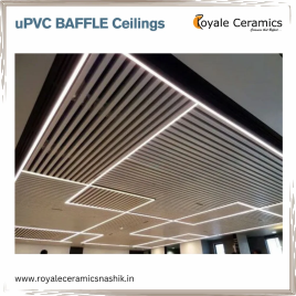 Upvc Baffle Ceiling, For Sound Absorbers