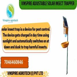 V-Power Plastic Solar Insect Light Trapper, For Agriculture, Packaging Type: Box