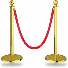 Velvet 320 mm Goldan pole Road Barriers, For Hospitals