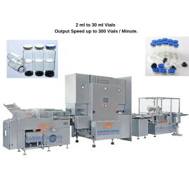 Vial Liquid Filling Line, Capacity: 40-150 Vpm