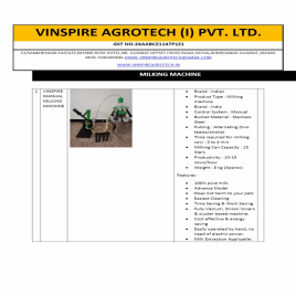 VINSPIRE 2 IN 1 MILKING MACHINE