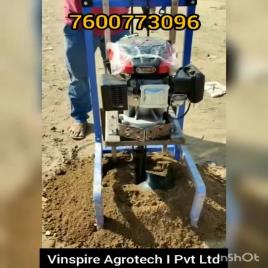 VINSPIRE Trolley Mounted Earth Auger, Capacity: 70hole/hour, Model Name/Number: VAPL-TEA-82C