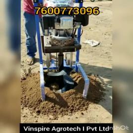VINSPIRE Trolley Mounted Earth Auger, Capacity: 70hole/hour, Model Name/Number: VAPL-TEA-82C