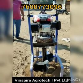 VINSPIRE Trolley Mounted Earth Auger, Capacity: 70hole/hour, Model Name/Number: VAPL-TEA-82C