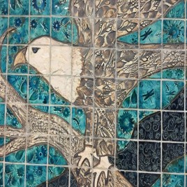 Wall Cladding Custom Mural in Tiles