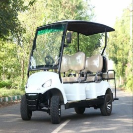 White 6 Seater Golf Cart