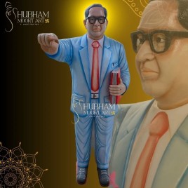 White Bhim Rao Ambedkar Statue