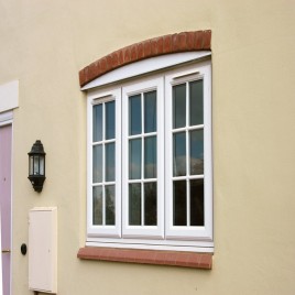 White Home UPVC French Window